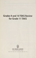 Holt American Nation Texas: Review Test Teks Grades 9-12