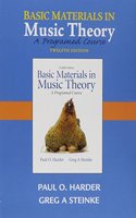 Audio CD for Basic Materials in Music Theory