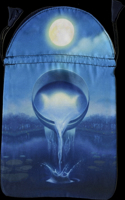 Silver Witchcraft Tarot Satin Bag