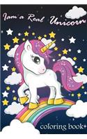Iam a real unicorn coloring book