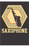 Notebook: College Ruled 6x9 120 Pages Saxophone Baritone Gift Saxophonist Cool