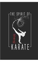 The Spirit Of Karate: Karate Notebook, Blank Lined (6 x 9 - 120 pages) Martial Arts Themed Notebook for Daily Journal, Diary, and Gift