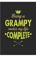 Being A Grampy Makes My Life Complete: Family life grandpa dad men father's day gift love marriage friendship parenting wedding divorce Memory dating Journal Blank Lined Note Book