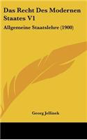 Recht Des Modernen Staates V1: Allgemeine Staatslehre (1900)