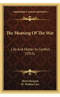 Meaning of the War