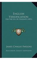 English Versification