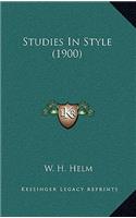 Studies In Style (1900)