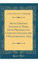 Sesta Carovana Italiana in Terra Santa Promossa Dal Comitato Italiano Per I Pellegrinaggi, 1874 (Classic Reprint)