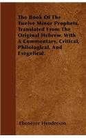 The Book Of The Twelve Minor Prophets, Translated From The Original Hebrew. With A Commentary, Critical, Philological, And Exegetical.: (English)
