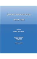 Historic Resource Study; Davey Farm