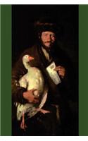 "Jew With Goose" by Nicolae Grigorescu: Journal (Blank / Lined)