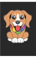 Gay Pride Dog Notebook - Owner Journal Planner: Lgbtq Bisexual Organizer For Men Women Blank