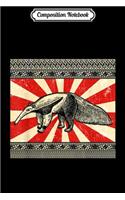 Composition Notebook: Ant Eater Australian Souvenir Asian Style Vintage Gift Journal/Notebook Blank Lined Ruled 6x9 100 Pages