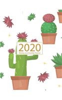 2020 Planner Weekly and Monthly: Jan 1, 2020 to Dec 31, 2020: Weekly & Monthly Planner + Calendar Views - Inspirational Quotes and Cactus Cover (2020 Planner Series)