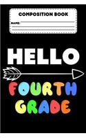 Composition Book Hello Fourth Grade