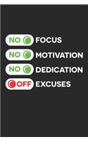 Focus Motivation Dedication Excuses