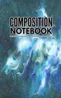 Composition Notebook: College Ruled 6" x 9" Artic Space Design Writing Notes Journal, Office, Kids, School and college student