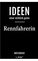 Notizbuch für Rennfahrer / Rennfahrerin: Originelle Geschenk-Idee [120 Seiten liniertes blanko Papier]