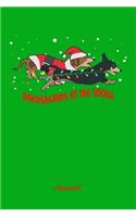 Dachshund In The Snow: Dachshund Gift Notebook for Doxie Dog and Puppy Lovers