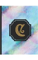 Letter C Monogram Notebook