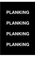 Planking: Blank Ruled Lined Composition Notebook