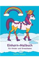 Einhorn-Malbuch Für Kinder Und Erwachsene