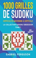 1000 grilles de sudoku difficulté moyenne à difficile gros caractères