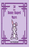 50 Easy Bunny Shaped Mazes