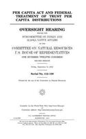 Per Capita Act and federal treatment of trust per capita distributions