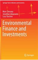 Environmental Finance and Investments