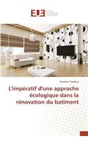 L'impératif d'une approche écologique dans la rénovation du batiment