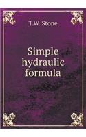 Simple hydraulic formula: (English)
