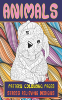 Pattern Colouring pages - Animals - Stress Relieving Designs