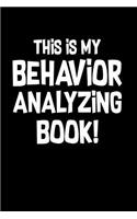 Behavior Analysis Book