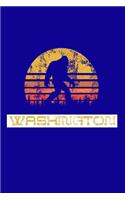 Washington: Bigfoot themed journal with names of States in America.