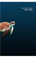 2019 - 2020 Academic Diary Week To View A5 Organiser Planner: Starts 1 August 2019 Until 31 July 2020. Turtle Diary, Paperback With Soft Water Repelling Matte Front Cover. High Quality.