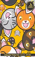 Meow Covers Calligraphy Writing Book - 8.5 X 11 - 100 Sites