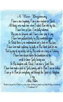 A New Beginning 2 Corinthians 5: 17 ACTS Journal: 120 A.C.TS. Pages, 8.5x11 Prayer Notebook For Women, Ladies Religious Gifts, Prayer Warrior's Guided Notebooks For Praying