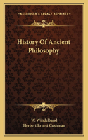 History Of Ancient Philosophy