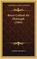 Royer-Collard Als Philosoph (1904)
