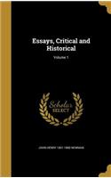 Essays, Critical and Historical; Volume 1: (English)