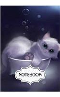 Notebook Dot-grid Cat in Bowl