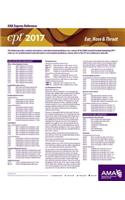 CPT 2017 Express Reference Coding Card: Ear, Nose & Throat: (CPT 2017 Express Reference Coding Cards)