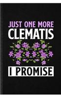 Just One More Clematis I Promise