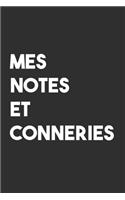Mes notes et conneries: Carnet De Notes -120 Pages -6x9 pour écrire les habitudes Quotidiennes, Agenda, Cahier