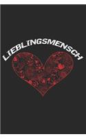 Lieblingsmensch: Valentinstag-Notizbuch, Notizbuch A5 liniert, Aufgabenplaner, Terminplaner selbst gestalten - Valentinsgeschenke Geschenk für Freundin / Freund Die 