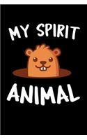 My Spirit Animal: Graph Paper Journal / Notebook / Diary Gift - 6"x9" - 120 pages - Graph Paper - 5mm x 5mm - Matte Cover