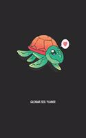 Turtle Calendar 2020: Turtle 2020 Planner Calendar Pocket calendar for Monthly Planning 12 Month 8.5 x 11"