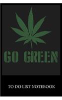 Go Green: To Do & Dot Grid Matrix Checklist Journal Daily Task Planner Daily Work Task Checklist Doodling Drawing Writing and Handwriting & Calligraphy