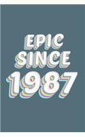 Epic Since 1987 Birthday Gift